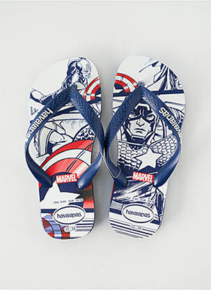 Tongs impression bout ouvert bleu HAVAIANAS garcon