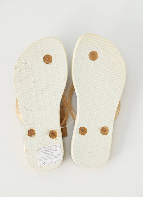 Tongs bout ouvert bout ouvert or HAVAIANAS fille
