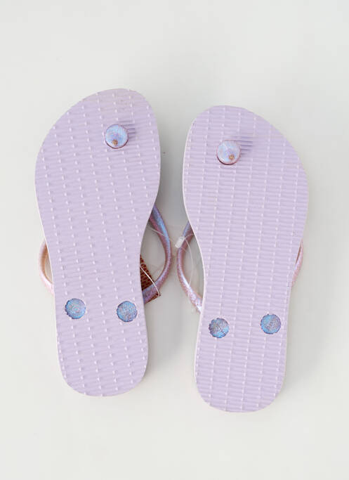 Tongs impression bout ouvert violet HAVAIANAS fille