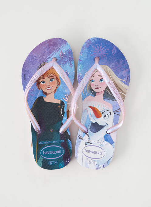 Tongs violet HAVAIANAS pour fille