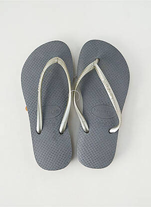 Tongs bout ouvert bout ouvert argent HAVAIANAS fille