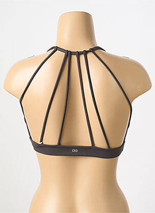 Haut de maillot de bain stretch haut soutien-gorge moulé gris ALTO GIRO femme
