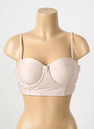 Soutien-gorge effet matière satinée haut soutien-gorge moulé chair ALTO GIRO femme