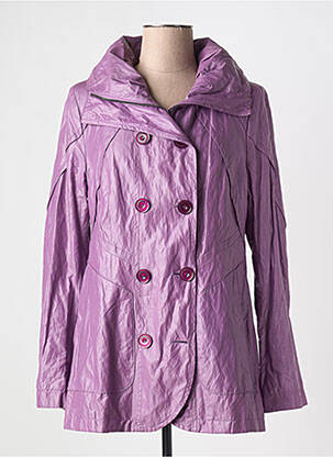 Imperméable poches sans capuche violet CREENSTONE femme