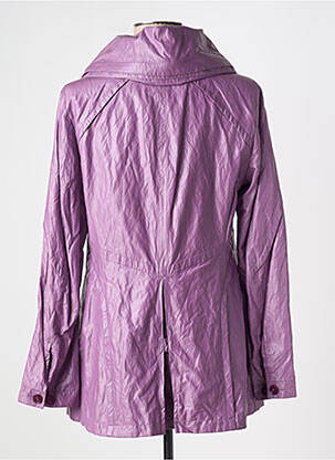 Imperméable manches longues sans capuche violet CREENSTONE femme