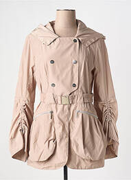 Imperméable manches longues a capuche beige HAVREY femme
