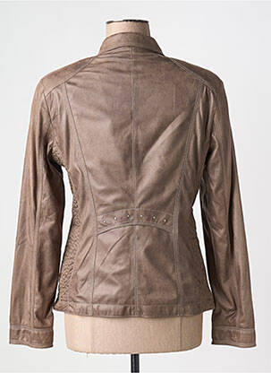 Veste casual epaulette marron BARBARA LEBEK femme