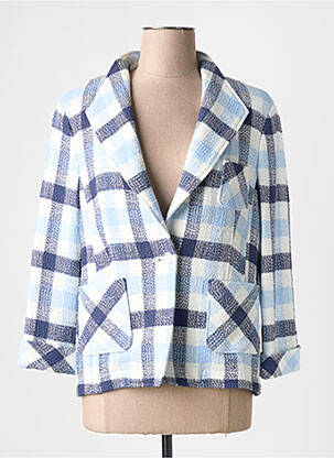 Blazer col châle bleu BASLER femme