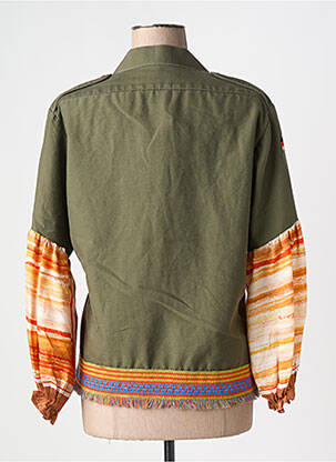 Veste casual coupe droite vert MÊME ROAD femme