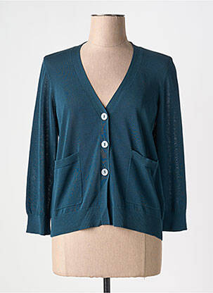 Gilet manches longues stretch vert NICE THINGS femme
