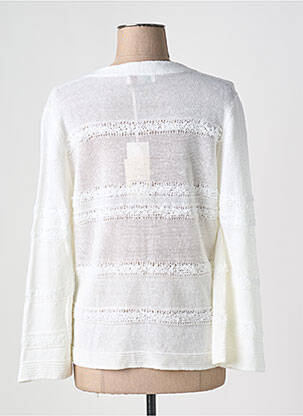 Gilet manches longues stretch blanc CINZIA CALDI femme