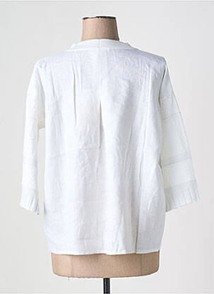Gilet manches longues manches 3/4 blanc CINZIA CALDI femme