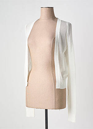 Gilet manches longues stretch blanc IKKS femme