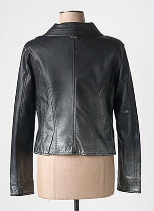 Veste simili cuir poches noir HUIT SIX SEPT femme