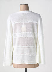 Gilet manches longues blanc CINZIA CALDI pour femme seconde vue