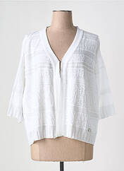 Gilet manches longues blanc CINZIA CALDI pour femme seconde vue