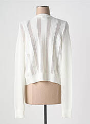 Gilet manches longues blanc IKKS pour femme seconde vue