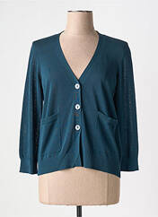 Gilet manches longues vert NICE THINGS pour femme seconde vue