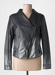 Veste simili cuir noir HUIT SIX SEPT pour femme seconde vue