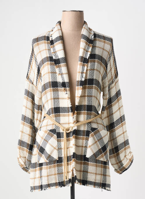 Gilet manches longues beige CAROLINE BISS pour femme