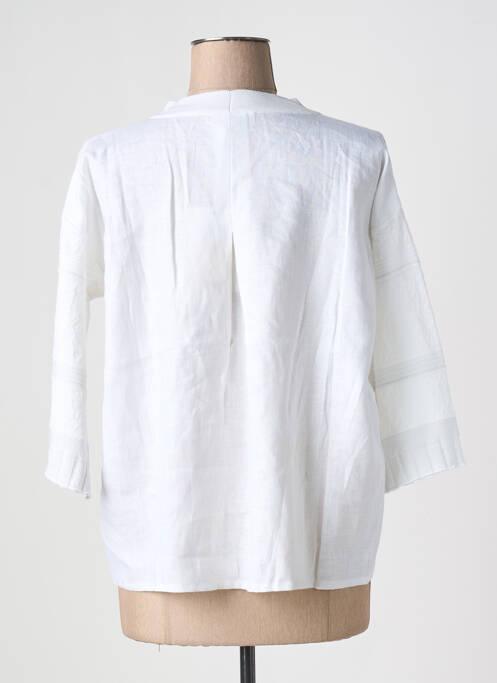 Gilet manches longues blanc CINZIA CALDI pour femme