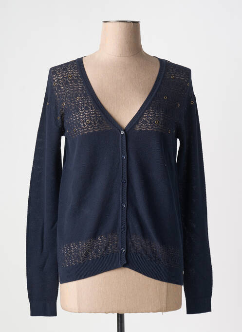 Gilet manches longues bleu IKKS pour femme