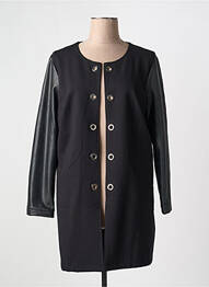 Veste casual col rond noir JOSEPH RIBKOFF femme