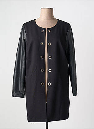 Veste casual col rond noir JOSEPH RIBKOFF femme