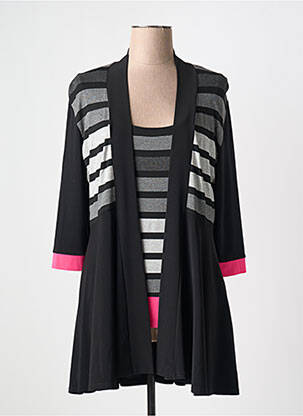 Twin-set col rond noir JOSEPH RIBKOFF femme