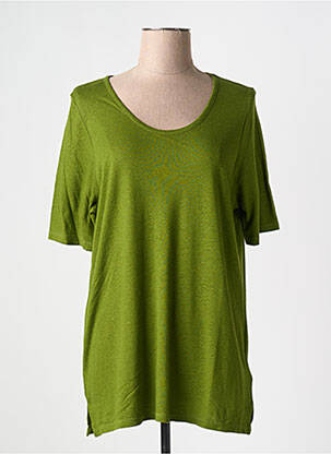 T-shirt coupe droite manches courtes vert NICE THINGS femme