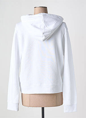 Sweat-shirt à capuche broderie manches longues blanc TOMMY HILFIGER femme
