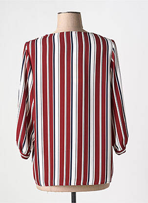 Blouse manches 3/4 manches 3/4 rouge CAROLINE BISS femme