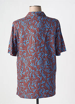 Chemisier manches courtes manches courtes bleu NICE THINGS femme
