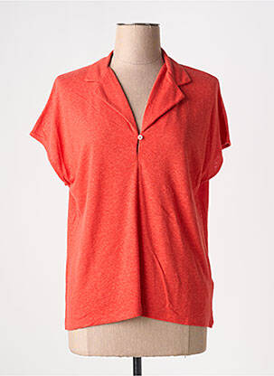 T-shirt coupe cintrée manches courtes rouge NICE THINGS femme