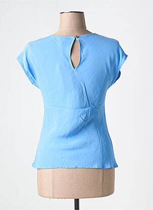 T-shirt coupe cintrée manches courtes bleu CAROLINE BISS femme