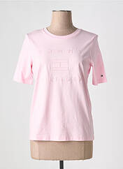T-shirt rose TOMMY HILFIGER pour femme seconde vue
