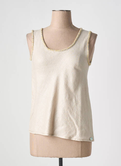 Débardeur beige CINZIA CALDI pour femme