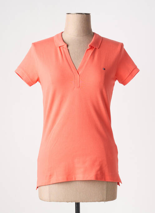 Polo orange TOMMY HILFIGER pour femme