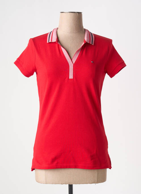 Polo rouge TOMMY HILFIGER pour femme