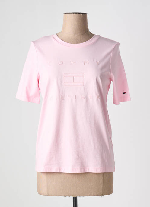 T-shirt rose TOMMY HILFIGER pour femme