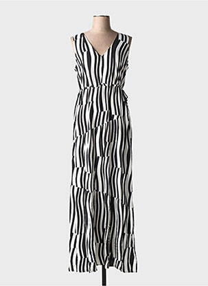 Robe longue sans manche sans manche noir CAROLINE BISS femme