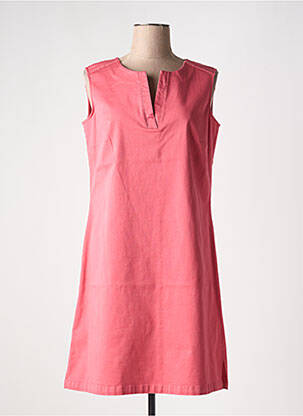 Robe mi-longue sans manche sans manche rose DEVERNOIS femme