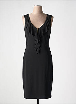 Robe mi-longue sans manche sans manche noir JOSEPH RIBKOFF femme