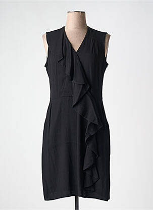 Robe mi-longue sans manche sans manche noir ZAPA femme