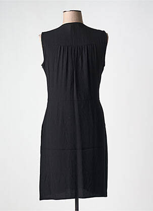 Robe mi-longue sans manche sans manche noir ZAPA femme