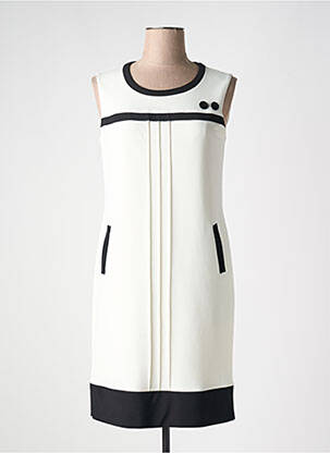 Robe mi-longue sans manche sans manche blanc JOSEPH RIBKOFF femme