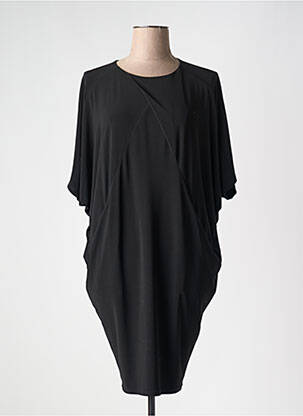 Robe mi-longue manches courtes manches courtes noir JOSEPH RIBKOFF femme