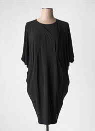 Robe mi-longue manches courtes manches courtes noir JOSEPH RIBKOFF femme