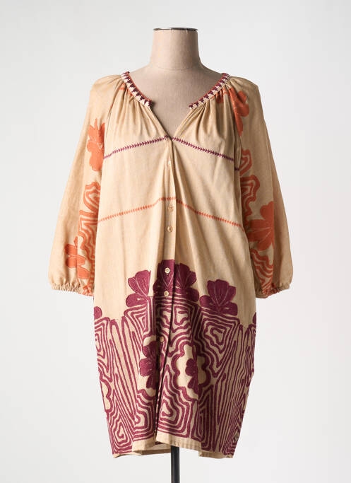 Robe courte beige MÊME ROAD pour femme