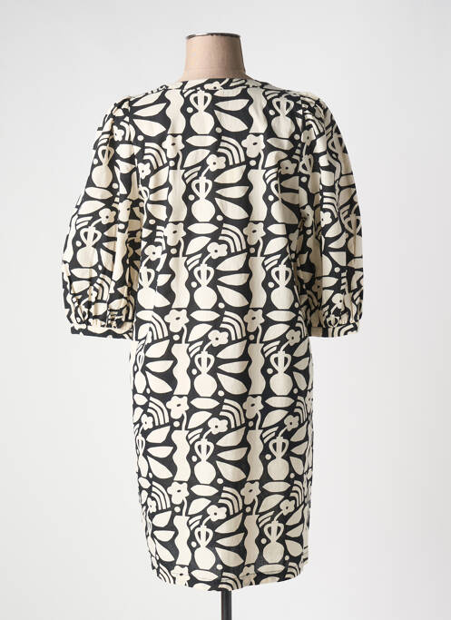 Robe mi-longue beige DES PETITS HAUTS pour femme